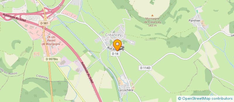 localisation de l'entreprise MONSIEUR ALEXIS TAINTURIER à CREANCEY