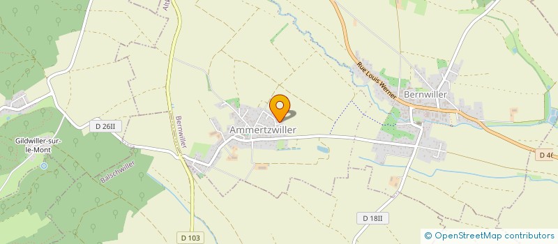 localisation de l'entreprise MONSIEUR ALEXIS TAULEIGNE  BERNWILLER