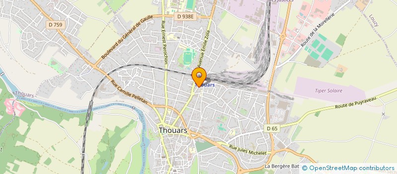 localisation de l'entreprise MONSIEUR ALEXIS TAVERNIER  THOUARS