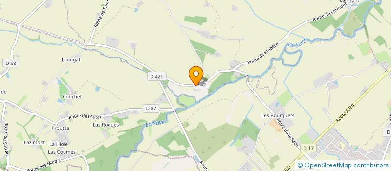 localisation de l'entreprise MONSIEUR ALEXIS TAZZIOLI  LE CASTERA