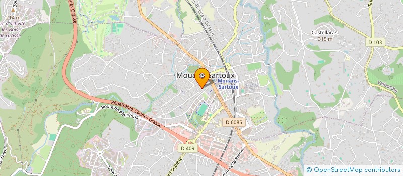 localisation de l'entreprise MONSIEUR ALEXIS TEMPLET  MOUANS-SARTOUX