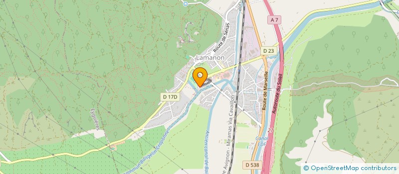 localisation de l'entreprise MONSIEUR ALEXIS TEYSSIER  LAMANON