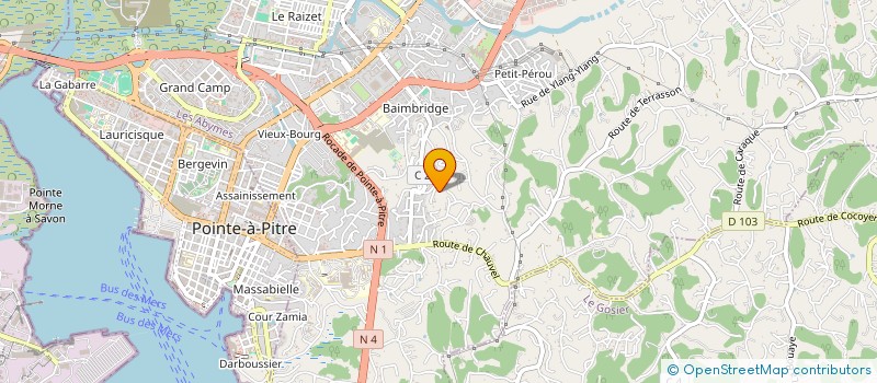 localisation de l'entreprise MONSIEUR ALEXIS THENARD à LES ABYMES