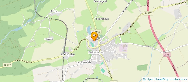 localisation de l'entreprise MONSIEUR ALEXIS THEYS  BELLENAVES