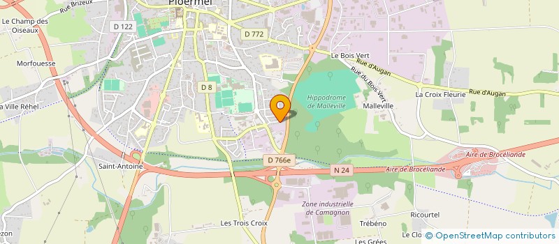 localisation de l'entreprise MONSIEUR ALEXIS THOMAS--PERRIN  PLOERMEL