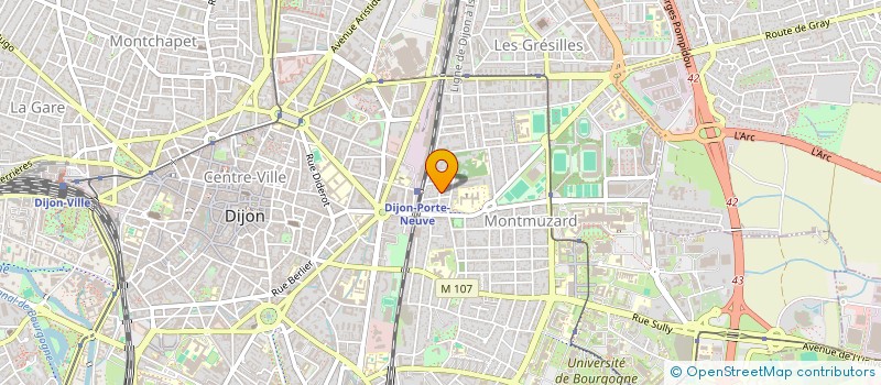 localisation de l'entreprise MONSIEUR ALEXIS THUILLIER à DIJON
