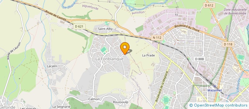 localisation de l'entreprise MONSIEUR ALEXIS TINALHAS  AIGUEFONDE