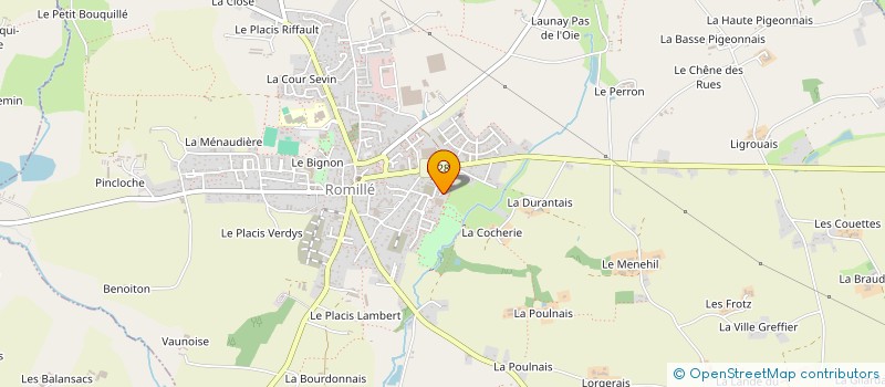 localisation de l'entreprise MONSIEUR ALEXIS TIREL  ROMILLE