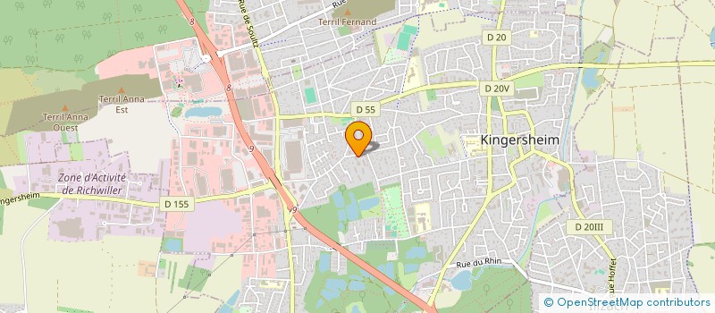 localisation de l'entreprise MONSIEUR ALEXIS TODESCO  KINGERSHEIM