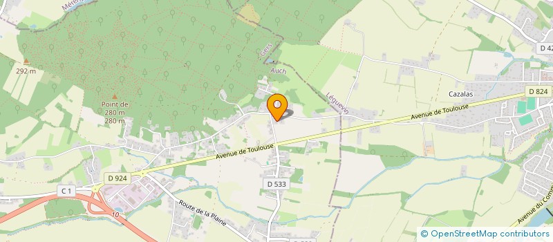 localisation de l'entreprise MONSIEUR ALEXIS TODESCO  PUJAUDRAN