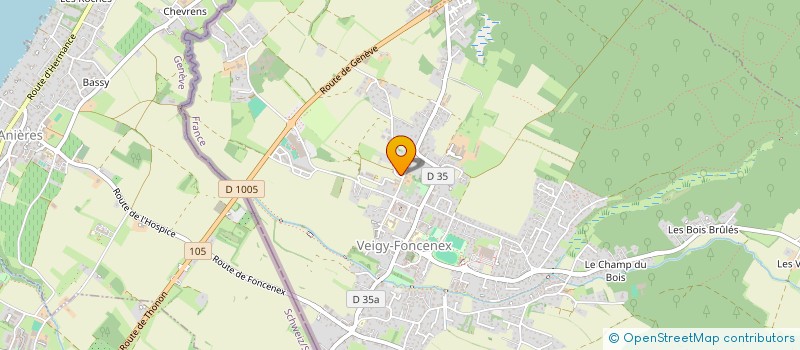 localisation de l'entreprise MONSIEUR ALEXIS TONDEUR  VEIGY-FONCENEX