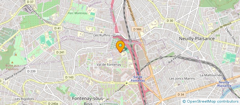 localisation de l'entreprise MONSIEUR ALEXIS TOURE à FONTENAY-SOUS-BOIS