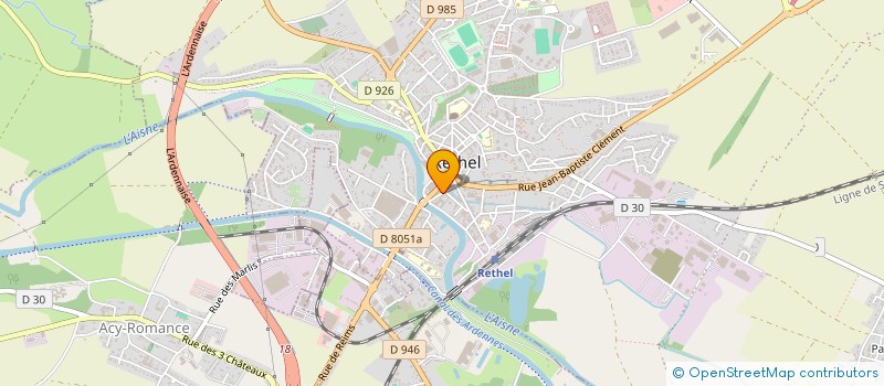 localisation de l'entreprise MONSIEUR ALEXIS TRITSCH  RETHEL