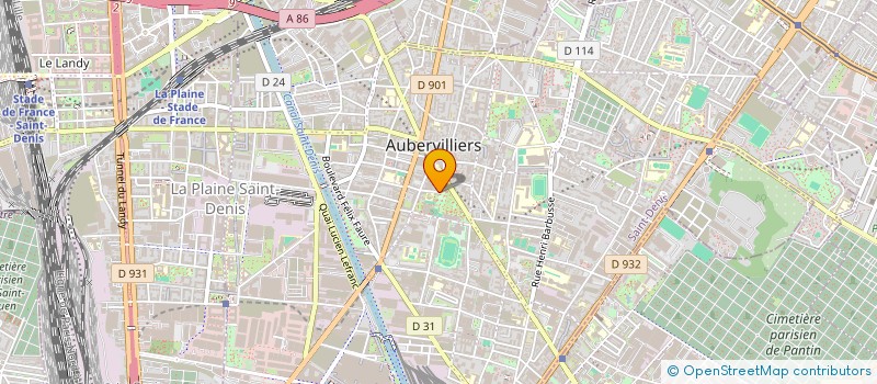 localisation de l'entreprise MONSIEUR ALEXIS VACHIY  AUBERVILLIERS