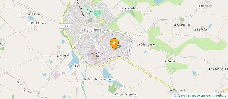 localisation de l'entreprise MONSIEUR ALEXIS VALERY POUPELIN à LA BRUFFIERE
