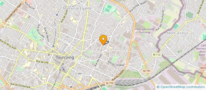 localisation de l'entreprise MONSIEUR ALEXIS VANFLETEREN  TOURCOING