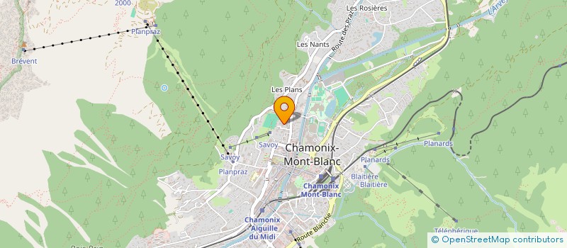 localisation de l'entreprise MONSIEUR ALEXIS VERGER  CHAMONIX-MONT-BLANC