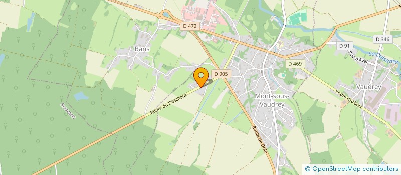 localisation de l'entreprise MONSIEUR ALEXIS VERMOT-GAUCHY  MONT-SOUS-VAUDREY