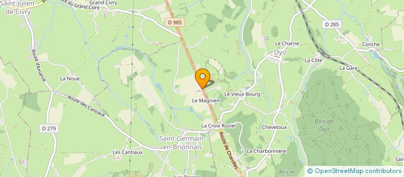 localisation de l'entreprise MONSIEUR ALEXIS VIDAL  SAINT-GERMAIN-EN-BRIONNAIS