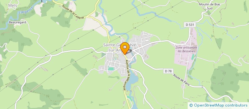 localisation de l'entreprise MONSIEUR ALEXIS VIGUIER  ARGENCES EN AUBRAC