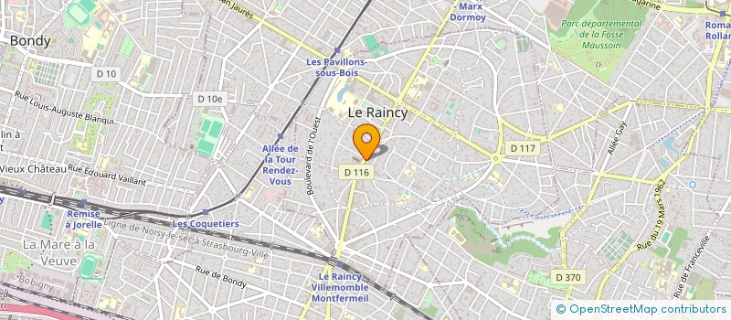 localisation de l'entreprise MONSIEUR ALEXIS VILLEQUEZ  LE RAINCY