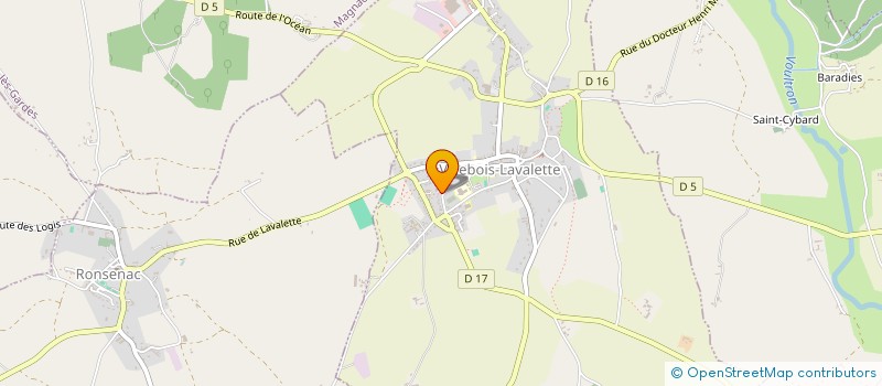 localisation de l'entreprise MONSIEUR ALEXIS VIVIEN à VILLEBOIS-LAVALETTE