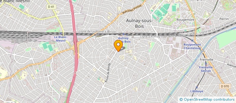 localisation de l'entreprise MONSIEUR ALEXIS VO DINH à AULNAY SOUS BOIS