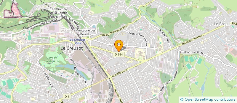 localisation de l'entreprise MONSIEUR ALEXIS VOILLOT  LE CREUSOT