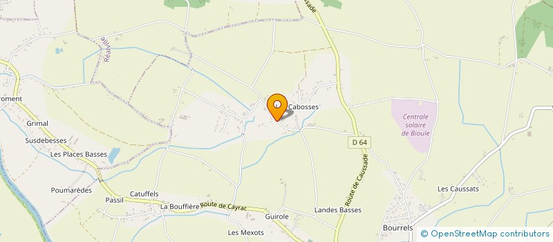 localisation de l'entreprise MONSIEUR ALEXIS VULIN  BIOULE