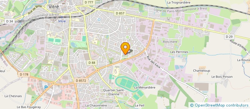 localisation de l'entreprise MONSIEUR ALEXIS WALSH  VITRE