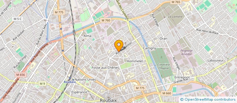 localisation de l'entreprise MONSIEUR ALEXIS WESOLOWSKI à ROUBAIX