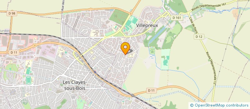 localisation de l'entreprise MONSIEUR ALEXIS WU  VILLEPREUX