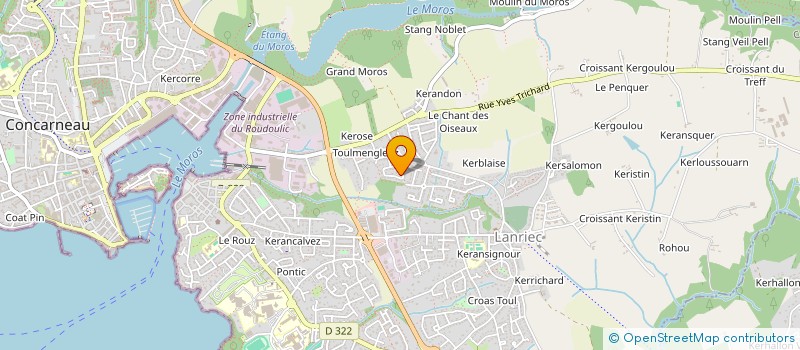 localisation de l'entreprise MONSIEUR ALEXIS YVONNOU  CONCARNEAU