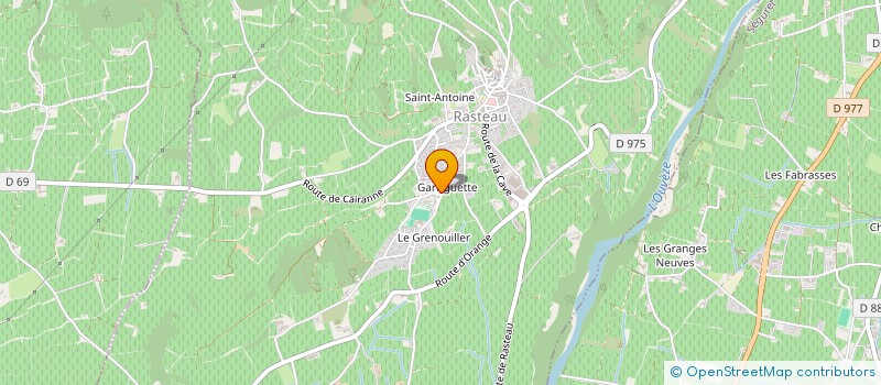 localisation de l'entreprise MONSIEUR ALEXIS ZILIOTTO  RASTEAU