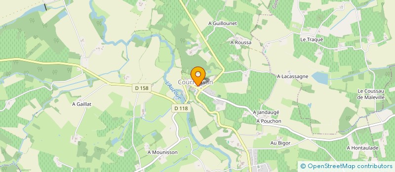 localisation de l'entreprise MONSIEUR ALEXIS ZUERAS  COURRENSAN