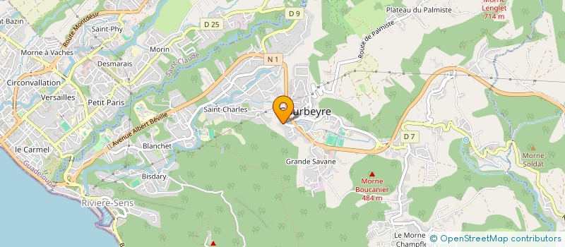 localisation de l'entreprise MONSIEUR ALEXIUS HAGUY à GOURBEYRE