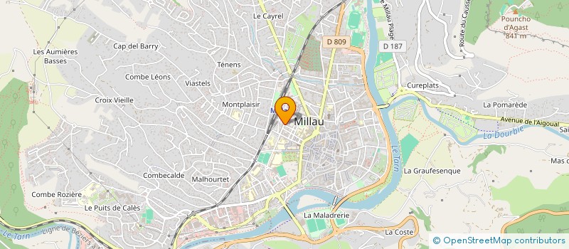 localisation de l'entreprise MONSIEUR ALEXY ALDIAS  MILLAU