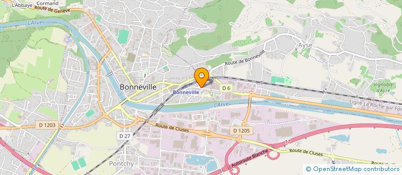 localisation de l'entreprise MONSIEUR ALEXY BELLOTTO  BONNEVILLE