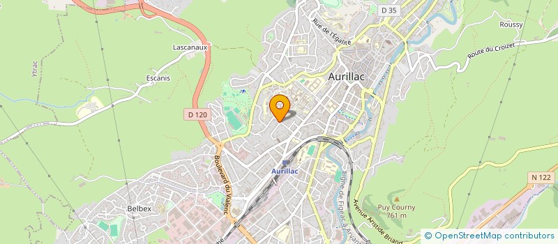 localisation de l'entreprise MONSIEUR ALEXY CAYROL à AURILLAC