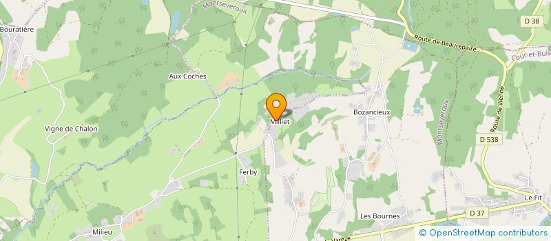 localisation de l'entreprise MONSIEUR ALEXY CHEMERY  MONTSEVEROUX