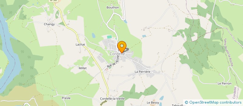 localisation de l'entreprise MONSIEUR ALEXY CONTAT  CORDELLE