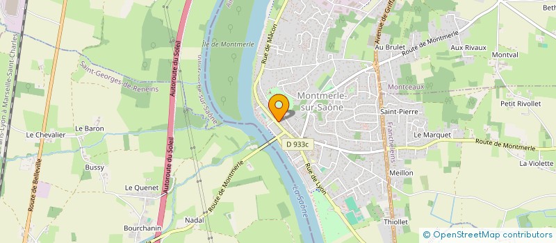 localisation de l'entreprise MONSIEUR ALEXY DEBISE  MONTMERLE-SUR-SAONE