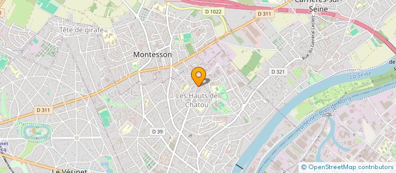 localisation de l'entreprise MONSIEUR ALEXY FROUMY  CHATOU