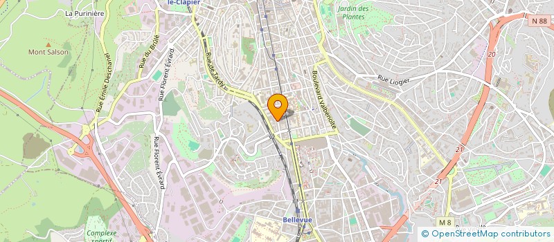 localisation de l'entreprise MONSIEUR ALEXY LOPEZ BADILLA  SAINT-ETIENNE