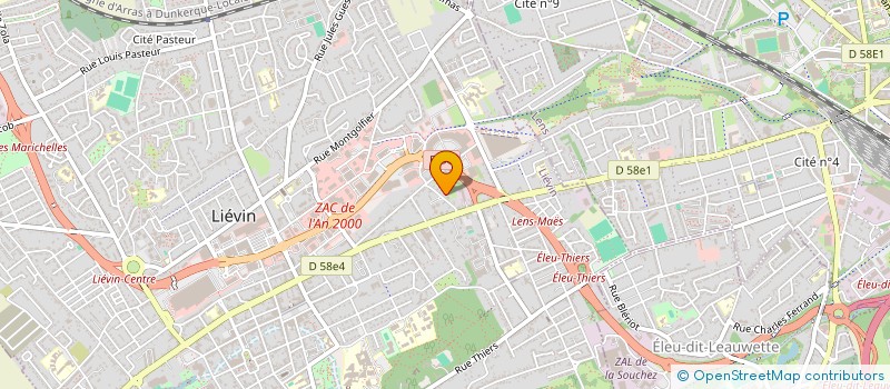 localisation de l'entreprise MONSIEUR ALEXY RINCHEVAL  LIEVIN