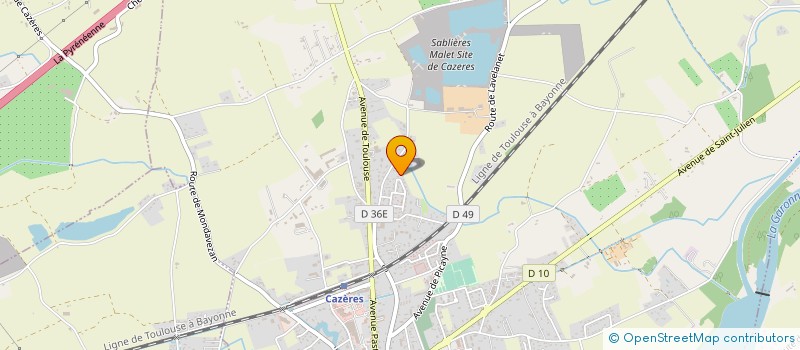 localisation de l'entreprise MONSIEUR ALEXY VAN DEN ABELE  CAZERES