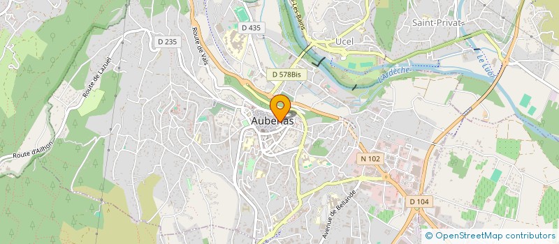 localisation de l'entreprise MONSIEUR ALEXY VIGNE  AUBENAS