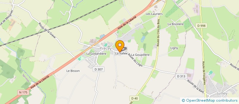 localisation de l'entreprise MONSIEUR ALEXYS DEBLOND  PRECEY