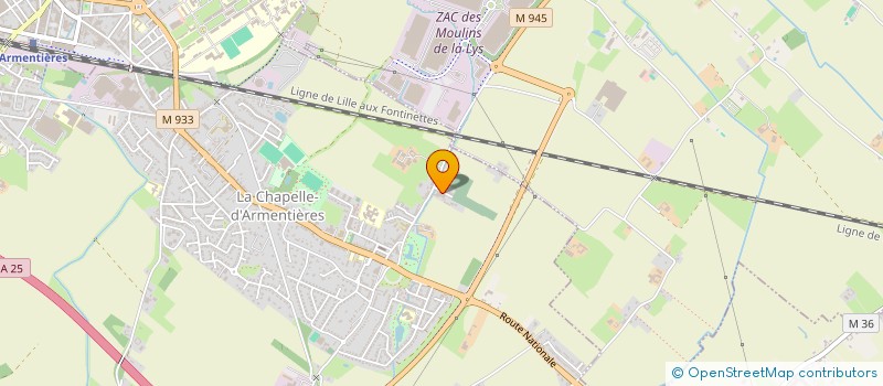 localisation de l'entreprise MONSIEUR ALEXYS FELIX  LA CHAPELLE-D'ARMENTIERES