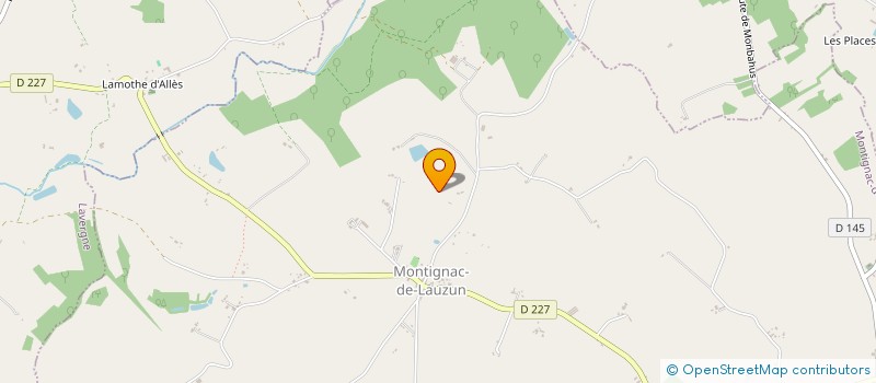 localisation de l'entreprise MONSIEUR ALFEO MELCHIOR  MONTIGNAC-DE-LAUZUN